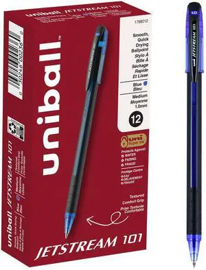 Jetstream 101 Ballpoint Pens, Medium Point (1.0mm), Blue, 12 Pack Jetstream 101 Ballpoint Pens, Medium Point (1.0mm), Blue, 12 Pack