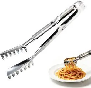 Pasta Tongs, 9.84" Stainless Steel Spaghetti Tongs for Cooking Pasta Tongs, 9.84" Stainless Steel Spaghetti Tongs for Cooking