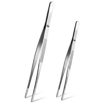 Heavy Duty 2 PC Kitchen Tweezers Tongs Metal 12 & 8 Inch Fine Tweezer Tongs, Extra-Long Stainless Steel Cooking Tweezers for Cooking, Repairing, Sea food and BBQ Heavy Duty 2 PC Kitchen Tweezers Tongs Metal 12 & 8 Inch Fine Tweezer Tongs, Extra-Long Stainless Steel Cooking Tweezers for Cooking, Repairing, Sea food and BBQ