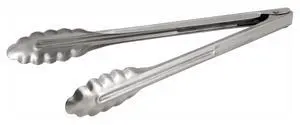 Stainless Steel, Coiled Spring Utility Tong Heavyweight, 12-Inch, Medium Stainless Steel, Coiled Spring Utility Tong Heavyweight, 12-Inch, Medium