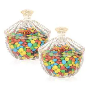 300ml 2pcs Acrylic Candy Can With Lid, Christmas Sweetmeat Dish, Candy Cookie Jars, Jewelry Box, Biscuit Containers Food Storage, Decorative Jar 300ml 2pcs Acrylic Candy Can With Lid, Christmas Sweetmeat Dish, Candy Cookie Jars, Jewelry Box, Biscuit Containers Food Storage, Decorative Jar
