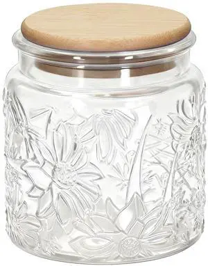 1Pc 17oz Gardenly Style Vintage Glass Candy Jar with Airtight Bamboo Lid, Kitchen Storage Canister for Sugar, Coffee, Tea, Cookies, Bath Salt - Decorative Mason Jar (1, Clear, 17oz) 1Pc 17oz Gardenly Style Vintage Glass Candy Jar with Airtight Bamboo Lid, Kitchen Storage Canister for Sugar, Coffee, Tea, Cookies, Bath Salt - Decorative Mason Jar (1, Clear, 17oz)