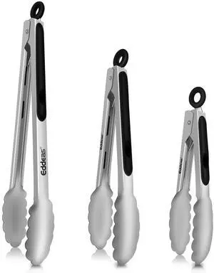 Tongs For Cooking Up to 600 °F Metal Kitchen Tongs 3PCS 7,9,12 Inch Tongs For Cooking Up to 600 °F Metal Kitchen Tongs 3PCS 7,9,12 Inch