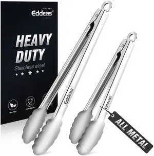 Metal Tongs For Cooking Up To 600°F Kitchen Tongs 2PCS - 9", 12 inch Metal Tongs For Cooking Up To 600°F Kitchen Tongs 2PCS - 9", 12 inch