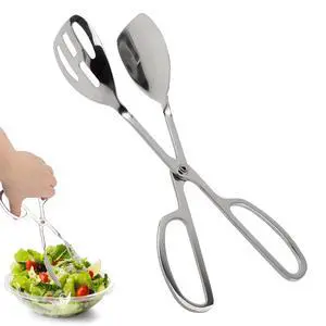 10-Inch Salad Tongs for Serving, Scissor Style Kitchen Tongs for Cooking 10-Inch Salad Tongs for Serving, Scissor Style Kitchen Tongs for Cooking