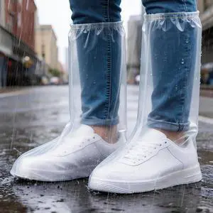 High-Top Waterproof Shoe Covers,10 Pcs,Rain Shoe Covers&Boot Covers,XL Size High-Top Waterproof Shoe Covers,10 Pcs,Rain Shoe Covers&Boot Covers,XL Size