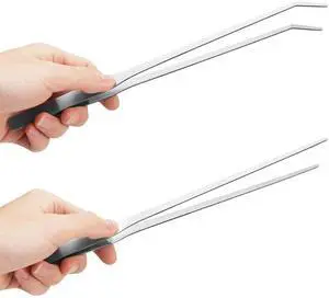 2PCS 10.6" Stainless Steel Aquarium & Reptile Feeding Tweezers 2PCS 10.6" Stainless Steel Aquarium & Reptile Feeding Tweezers