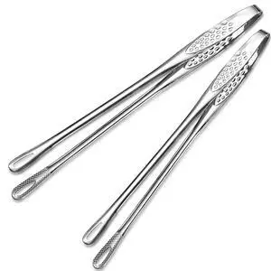 11 Inch Tweezers Tongs for Cooking,2 PCS KitchenTongs Precision Serrated Tips, Stainless Steel Tweezer Kitchen Tools for BBQ, Plating and Serving (Stainless Steel) 11 Inch Tweezers Tongs for Cooking,2 PCS KitchenTongs Precision Serrated Tips, Stainless Steel Tweezer Kitchen Tools for BBQ, Plating and Serving (Stainless Steel)
