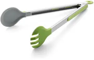 12 Inch Cooking Tongs, Stainless Steel Kitchen Tongs with Silicone Tips 12 Inch Cooking Tongs, Stainless Steel Kitchen Tongs with Silicone Tips