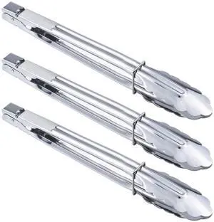 Stainless Steel Serving Tongs Grilling Tongs for Cooking Camping Barbecue (12-Inch 3 Pieces) Stainless Steel Serving Tongs Grilling Tongs for Cooking Camping Barbecue (12-Inch 3 Pieces)