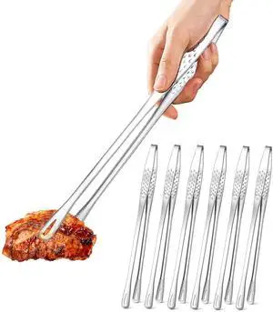 6 Pack Cooking Tongs 11 Inch, Korean BBQ Tongs 6 Pack Cooking Tongs 11 Inch, Korean BBQ Tongs