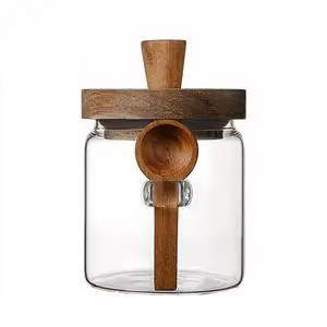 13 OZ Glass Jar with Lid and Spoon Airtight Glass Sugar Container Wide Mouth Clear Glass Coffee Storage Canister for Food Tea 13 OZ Glass Jar with Lid and Spoon Airtight Glass Sugar Container Wide Mouth Clear Glass Coffee Storage Canister for Food Tea