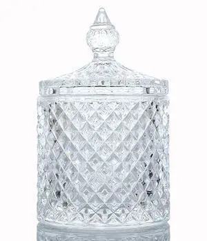 Glass Jar With Lid,Qtip Holder,Sugar Bowl,Candy Cookie Jars,Jewelry Box,Decorative Jar,Candle Cup(Clear) Glass Jar With Lid,Qtip Holder,Sugar Bowl,Candy Cookie Jars,Jewelry Box,Decorative Jar,Candle Cup(Clear)