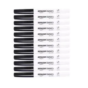 Low Odor Ultra Fine Tip Dry Erase Whiteboard Markers for Teacher Supplies, Black, 12-Pack Low Odor Ultra Fine Tip Dry Erase Whiteboard Markers for Teacher Supplies, Black, 12-Pack