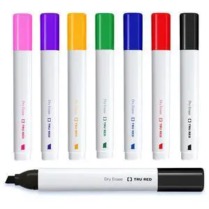 Low Odor Dry Erase Markers, Chisel Tip, Assorted Colors, 8 Pack Bold Whiteboard Markers for Classrooms & Offices Low Odor Dry Erase Markers, Chisel Tip, Assorted Colors, 8 Pack Bold Whiteboard Markers for Classrooms & Offices