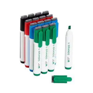 Dry Erase Markers Chisel Tip Set, 16 Pack, Assorted Colors, Whiteboard Pens with Chisel Point and Built In Eraser Caps, Low Odor Ink, Dry Erase Markers For Classroom, Office, Or Home Dry Erase Markers Chisel Tip Set, 16 Pack, Assorted Colors, Whiteboard Pens with Chisel Point and Built In Eraser Caps, Low Odor Ink, Dry Erase Markers For Classroom, Office, Or Home