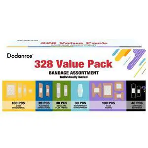 Variety Bandages Pack,328ct Assorted Bulk Various Sizes, Shapes &Features | Sheer & Flex Fabric with Benzalkonium, ECO Bamboo Fabric, Waterproof, Cartoon Blind Box Fragrance Bandages Variety Bandages Pack,328ct Assorted Bulk Various Sizes, Shapes &Features | Sheer & Flex Fabric with Benzalkonium, ECO Bamboo Fabric, Waterproof, Cartoon Blind Box Fragrance Bandages