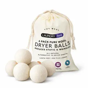 Wool Dryer Balls 6-Pack Set | Natural Fabric Softener Alternative | Reusable Laundry Balls | Eco Friendly Static Reduction Wool Dryer Balls 6-Pack Set | Natural Fabric Softener Alternative | Reusable Laundry Balls | Eco Friendly Static Reduction