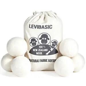 Wool Dryer Balls 6 Pack, 100% New Zealand Wool to Core Wool Dryer Balls 6 Pack, 100% New Zealand Wool to Core