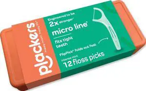 Micro Line Floss Picks, Intense Mint, 12 Count Micro Line Floss Picks, Intense Mint, 12 Count