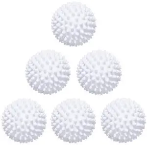 Laundry Dryer Balls - 6 Pack Reusable Fabric Softener Alternative (White) Laundry Dryer Balls - 6 Pack Reusable Fabric Softener Alternative (White)