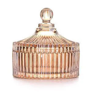 Colorful Glass Jar With Lid,Candy Cookie Jars,Jewelry Box,Biscuit Containers Food Storage,Decorative Jar(Amber) Colorful Glass Jar With Lid,Candy Cookie Jars,Jewelry Box,Biscuit Containers Food Storage,Decorative Jar(Amber)