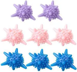 8 Pcs Silicone Dryer Balls Laundry Agitator Reusable Balls for Dryer or Washer 2.36 inches Reusable Wrinkle & Pet Hair Reducer for Washing Machine(Colorful) 8 Pcs Silicone Dryer Balls Laundry Agitator Reusable Balls for Dryer or Washer 2.36 inches Reusable Wrinkle & Pet Hair Reducer for Washing Machine(Colorful)