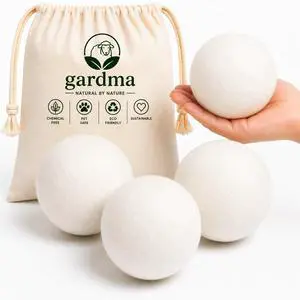 Wool Dryer Balls XL 4-Pack Organic Wool Dryer Balls for Laundry Reusable, Natural Fabric Softener, Reduces Drying Time, Static, Wrinkles & Laundry Clumping Wool Dryer Balls XL 4-Pack Organic Wool Dryer Balls for Laundry Reusable, Natural Fabric Softener, Reduces Drying Time, Static, Wrinkles & Laundry Clumping