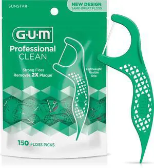 Professional Clean Dental Floss Picks, Fresh Mint Flossers, 150 Count Professional Clean Dental Floss Picks, Fresh Mint Flossers, 150 Count