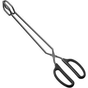 16" Extra Long Stainless Steel Scissor Tongs (Black) 16" Extra Long Stainless Steel Scissor Tongs (Black)