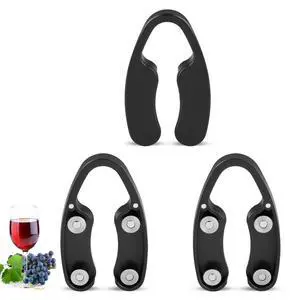 3 Pack Magnetic Wine Foil Cutter for Wine Bottles, 4 Stainless Steel Blades Foil Remover, Easy Squeeze-and-Twist Wine Bottle Opener Accessory, Black 3 Pack Magnetic Wine Foil Cutter for Wine Bottles, 4 Stainless Steel Blades Foil Remover, Easy Squeeze-and-Twist Wine Bottle Opener Accessory, Black