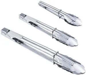 3PCS Stainless Steel Kitchen Tongs 7/9/12 Inch Cooking Tongs Set 3PCS Stainless Steel Kitchen Tongs 7/9/12 Inch Cooking Tongs Set