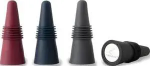 W6121 Bottle Stoppers Set of 4, Multicolor Wine Bottle Caps to Preserve Freshness, Stylish and Durable, Perfect for Parties and Gifts W6121 Bottle Stoppers Set of 4, Multicolor Wine Bottle Caps to Preserve Freshness, Stylish and Durable, Perfect for Parties and Gifts