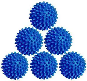 Laundry Dryer Balls - 6 Pack Reusable Fabric Softener Alternative (Blue) Laundry Dryer Balls - 6 Pack Reusable Fabric Softener Alternative (Blue)
