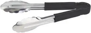 9" Black Plastic Serving Tongs 9" Black Plastic Serving Tongs
