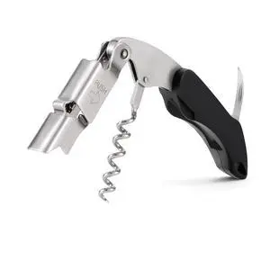 Wine Key,Cork Screw Wine Bottle Opener with Double Hinged, Black | Heavy Duty Wine Opener,Premium 420 Stainless Steel,Waiters Corkscrew,Foil Cutter, Bar Key for Servers Sommelier Bartenders Wine Key,Cork Screw Wine Bottle Opener with Double Hinged, Black | Heavy Duty Wine Opener,Premium 420 Stainless Steel,Waiters Corkscrew,Foil Cutter, Bar Key for Servers Sommelier Bartenders