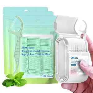 Professional Mint Twin-Line Dental Floss Picks 352 Count - No Break/No Shred Smart Flossers, 2X Deep Cleaning for Teeth, Travel & Daily Oral Care Toothpicks Sticks,for Hard-to-Reach Areas Professional Mint Twin-Line Dental Floss Picks 352 Count - No Break/No Shred Smart Flossers, 2X Deep Cleaning for Teeth, Travel & Daily Oral Care Toothpicks Sticks,for Hard-to-Reach Areas
