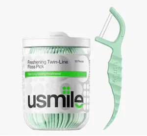 Dual-Line Dental Floss Picks, Mint Flavored, 50 Count Dual-Line Dental Floss Picks, Mint Flavored, 50 Count