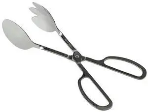 , 10-inch Stainless Steel Kitchen Scissor Tongs Salad Pasta Grip , 10-inch Stainless Steel Kitchen Scissor Tongs Salad Pasta Grip