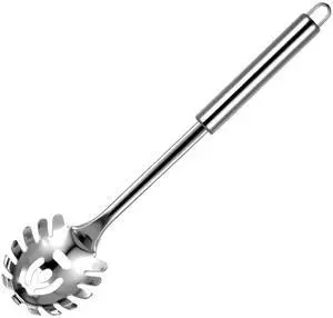 Pasta Fork Stainless Steel Pasta Spoon, Spaghetti Sever, Heavy Duty Metal Spaghetti Spoon Kitchen Utensils. Pasta Fork Stainless Steel Pasta Spoon, Spaghetti Sever, Heavy Duty Metal Spaghetti Spoon Kitchen Utensils.