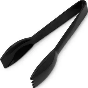 Carly Tongs, Plastic Serving Tongs, for Kitchens, Restaurants, and Catering, Acetal, 6.44 Inches, Black Carly Tongs, Plastic Serving Tongs, for Kitchens, Restaurants, and Catering, Acetal, 6.44 Inches, Black