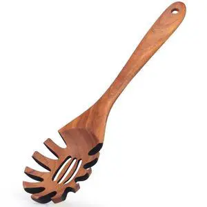 Wooden Spaghetti Spoon Server Pasta Fork Tongs Pasta Spoon Ladle with Teeth Wooden Spaghetti Spoon Server Pasta Fork Tongs Pasta Spoon Ladle with Teeth