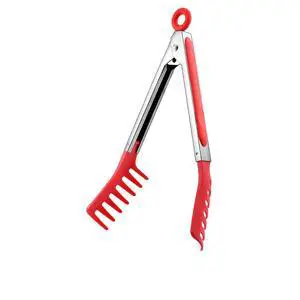 Red Stainless Steel Pasta Tong, Large 13" Stainless Steel Spaghetti Tongs, Comfortable Grip Design Pasta Server Utensil for Noodles Kitchen Cooking Baking Tools Red Stainless Steel Pasta Tong, Large 13" Stainless Steel Spaghetti Tongs, Comfortable Grip Design Pasta Server Utensil for Noodles Kitchen Cooking Baking Tools