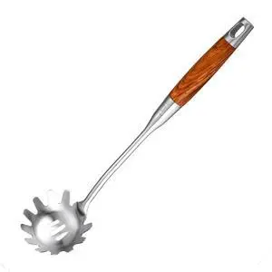 Spaghetti Spoon Stainless Steel, Metal Pasta Spoon with Teeth, Wooden Handle Pasta Fork Noodle Scoop for Cooking - 14 Spaghetti Claw Server Utensil Spaghetti Spoon Stainless Steel, Metal Pasta Spoon with Teeth, Wooden Handle Pasta Fork Noodle Scoop for Cooking - 14 Spaghetti Claw Server Utensil