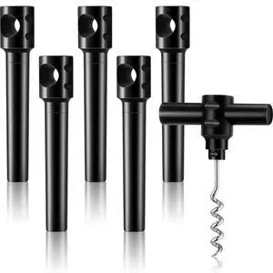 6 Pcs Travel Pocket Wine Corkscrew Bulk Portable Wine Opener Plastic Cork Opener Mini Camping Cork Screw for Waiter Corkscrews Restaurant Bottle Camping Travel Gift(Black) 6 Pcs Travel Pocket Wine Corkscrew Bulk Portable Wine Opener Plastic Cork Opener Mini Camping Cork Screw for Waiter Corkscrews Restaurant Bottle Camping Travel Gift(Black)
