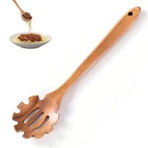Pasta Spoon with Teeth Wooden Spoons for Cooking Acacia Wood Spaghetti Spoon Pasta Fork Noodle Scoop,Elaborately Polished Wooden Spaghetti Server with Teeth Pasta Spoon with Teeth Wooden Spoons for Cooking Acacia Wood Spaghetti Spoon Pasta Fork Noodle Scoop,Elaborately Polished Wooden Spaghetti Server with Teeth