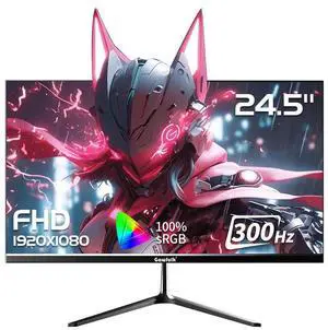 Gawfolk 24.5-inch Gaming Monitor, FHD 1080P VA Panel, 300Hz Refresh Rate, 1ms Response Time, AMD FreeSync, 100% sRGB, 3500:1 Contrast Ratio, 8-Bit Color, Support Wall Mount Gawfolk 24.5-inch Gaming Monitor, FHD 1080P VA Panel, 300Hz Refresh Rate, 1ms Response Time, AMD FreeSync, 100% sRGB, 3500:1 Contrast Ratio, 8-Bit Color, Support Wall Mount