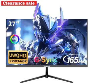 Gawfolk 27 inch IPS 2K QHD (2560×1440) Computer Monitor 165Hz Gaming PC Screen, 1ms,Adaptive Sync,100% sRGB, HDMI2.0DisplayPort 1.4, Black Gawfolk 27 inch IPS 2K QHD (2560×1440) Computer Monitor 165Hz Gaming PC Screen, 1ms,Adaptive Sync,100% sRGB, HDMI2.0DisplayPort 1.4, Black