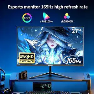Gawfolk 27 inch IPS 2K QHD (2560×1440) Computer Monitor 165Hz Gaming PC Screen, 1ms,Adaptive Sync,100% sRGB, HDMI2.0DisplayPort 1.4, Black Gawfolk 27 inch IPS 2K QHD (2560×1440) Computer Monitor 165Hz Gaming PC Screen, 1ms,Adaptive Sync,100% sRGB, HDMI2.0DisplayPort 1.4, Black