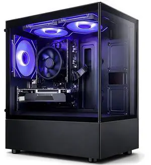 QEHI Gaming PC Desktop AMD Ryzen 5 3500X DDR4 RX560 16G 512GB SSD Black WiFi 6, RGB Lighting QEHI Gaming PC Desktop AMD Ryzen 5 3500X DDR4 RX560 16G 512GB SSD Black WiFi 6, RGB Lighting